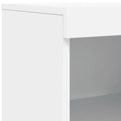 vidaXL Sideboard with LED Lights White 283x37x100 cm