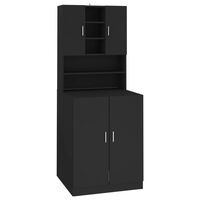 vidaXL Washing Machine Cabinet Black