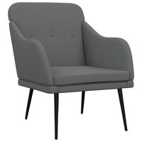 vidaXL Armchair Dark Grey 63x76x80 cm Fabric