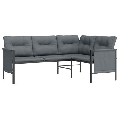 vidaXL 2 Piece Garden Lounge Set Anthracite Steel