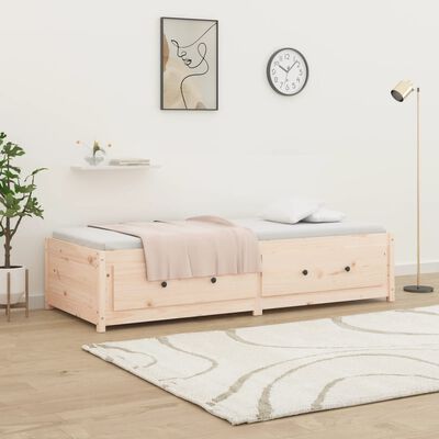 vidaXL Day Bed without Mattress 90x190 cm Single Solid Wood Pine