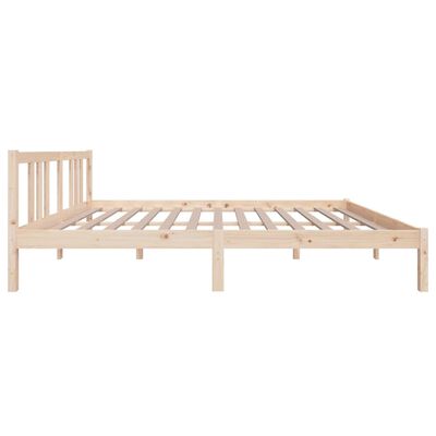 vidaXL Bed Frame without Mattress Solid Wood 150x200 cm King Size