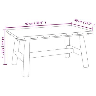 vidaXL 4 Piece Garden Lounge Set Solid Wood Spruce