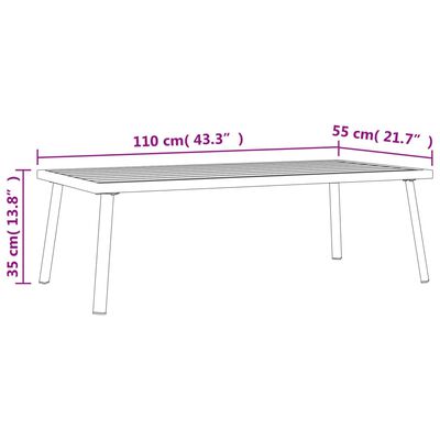 vidaXL 2 Piece Garden Lounge Set Anthracite Steel