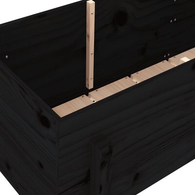 vidaXL Garden Raised Bed Black 160x50x57 cm Solid Wood Pine