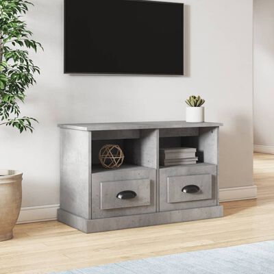 vidaXL TV Cabinet Concrete Grey 80x35x50 cm Engineered Wood