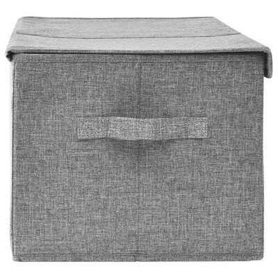 vidaXL Storage Box Fabric 50x30x25 cm Grey