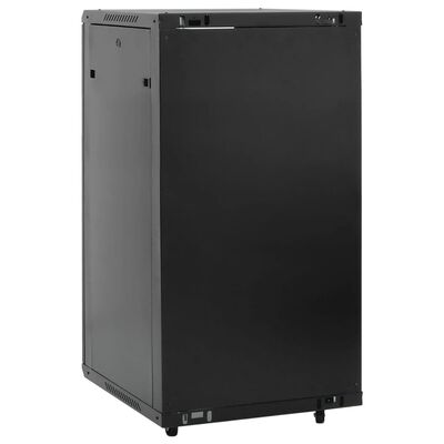 vidaXL 22U Network Cabinet 19" IP20 Black 60x60x120 cm