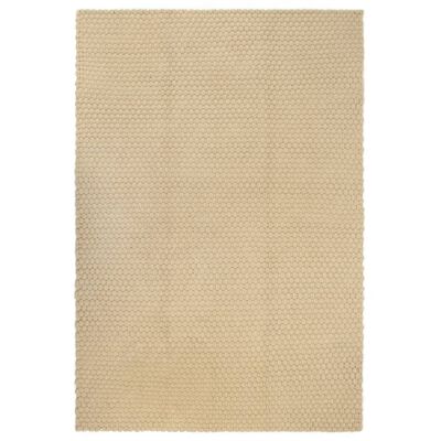 vidaXL Rug Rectangular Natural 80x160 cm Cotton