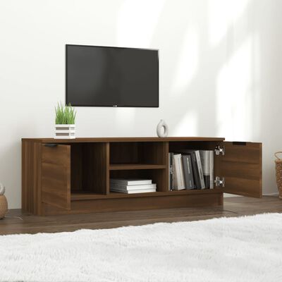 vidaXL TV Cabinet Brown Oak 102x35x36.5 cm Engineered Wood