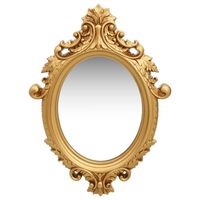 vidaXL Wall Mirror Castle Style 56x76 cm Gold