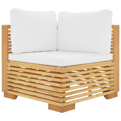 vidaXL 9 Piece Garden Lounge Set with Cushions Solid Teak Wood