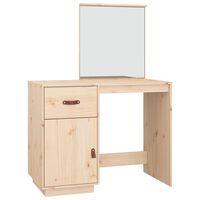 vidaXL Cosmetic Desk 95x50x134 cm Solid Wood Pine