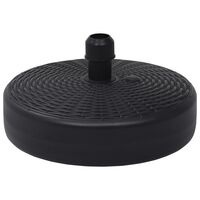 vidaXL Umbrella Base Sand/Water Filled 24 L Black