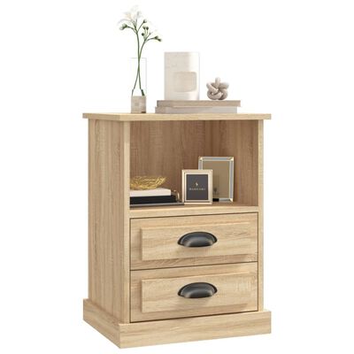 vidaXL Bedside Cabinets 2 pcs Sonoma Oak 43x36x60 cm