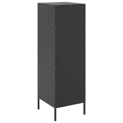 vidaXL Highboard Black 36x39x113 cm Steel