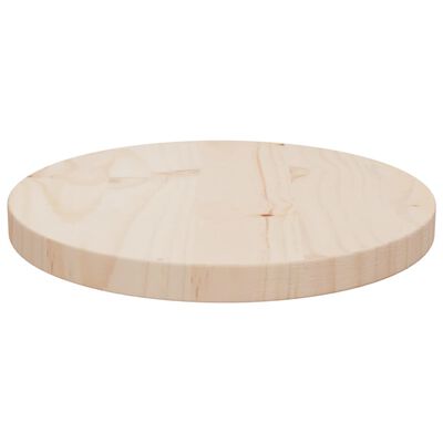 vidaXL Table Top Ø30x2.5 cm Solid Wood Pine