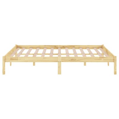 vidaXL Bed Frame without Mattress Solid Wood King Size