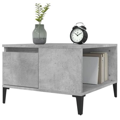 vidaXL Coffee Table Concrete Grey 55x55x36.5 cm Engineered Wood