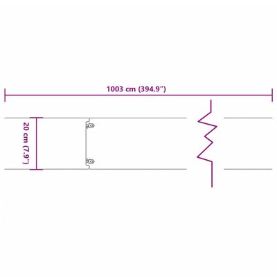 vidaXL Lawn Edgings 10 pcs 20x103 cm Flexible Corten steel