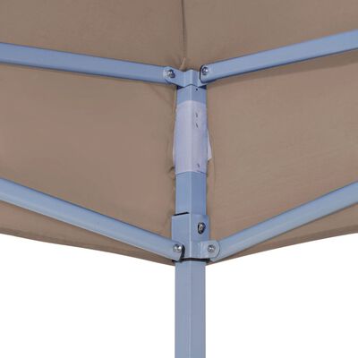 vidaXL Party Tent Roof 4.5x3 m Taupe 270 g/m²