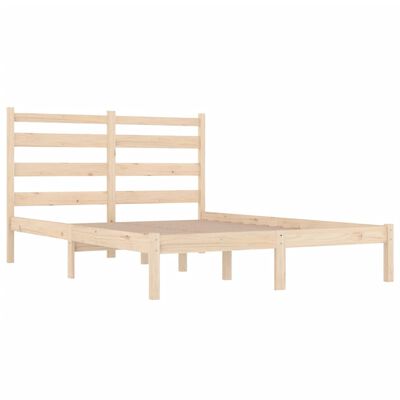 vidaXL Bed Frame Solid Wood Pine 150x200 cm King Size