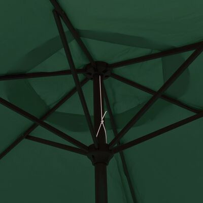 vidaXL Garden Parasol Green 200x224 cm Aluminium