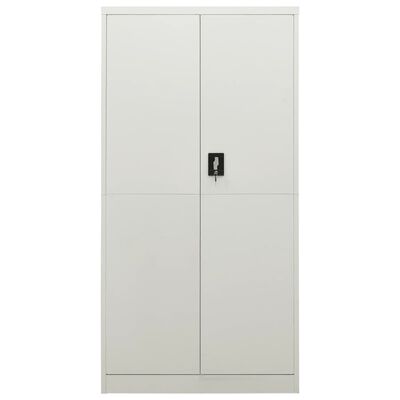 vidaXL Locker Cabinet Light Grey 90x40x180 cm Steel