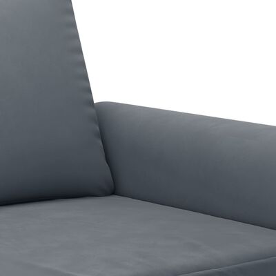 vidaXL 2-Seater Sofa Dark Grey 120 cm Velvet