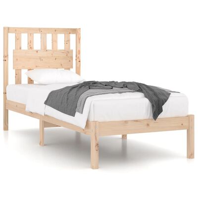 vidaXL Bed Frame without Mattress Solid Wood Single