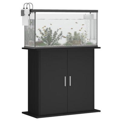 vidaXL Aquarium Stand Black 81x36x73 cm Engineered Wood