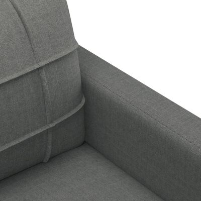 vidaXL 3-Seater Sofa Dark Grey 180 cm Fabric