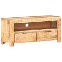 vidaXL TV Cabinet 90x30x40 cm Solid Rough Mango Wood