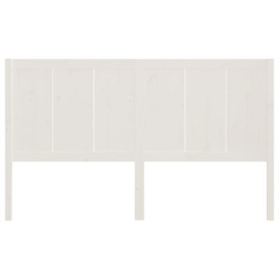 vidaXL Bed Headboard White 155.5x4x100 cm Solid Pine Wood