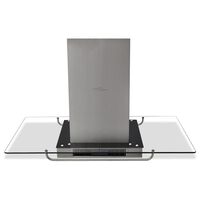 vidaXL Island Mount Range Hood with LCD Display