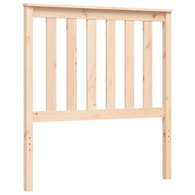 vidaXL Bed Frame without Mattress Single Solid Wood