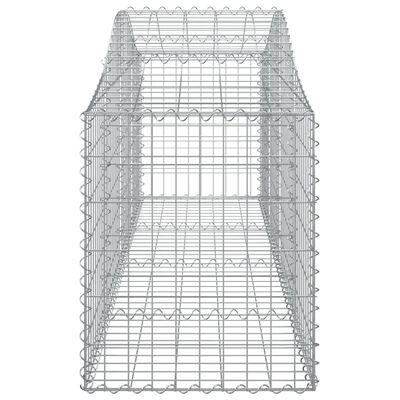 vidaXL Arched Gabion Baskets 40 pcs 200x50x60/80 cm Galvanised Iron