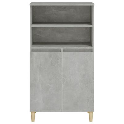 vidaXL Highboard Concrete Grey 60x36x110 cm Engineered Wood