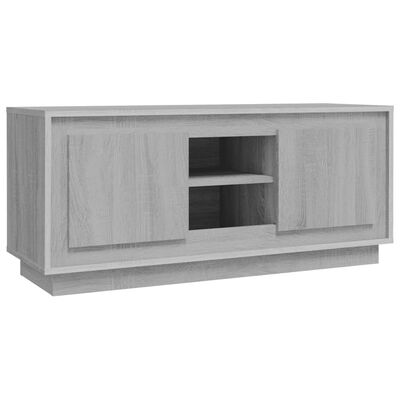 vidaXL TV Cabinet Grey Sonoma 102x35x45 cm Engineered Wood