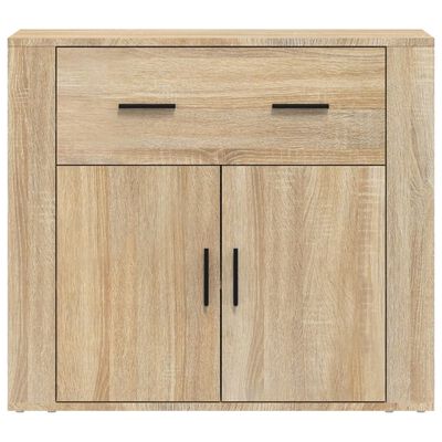 vidaXL Sideboard Sonoma Oak 80x33x70 cm Engineered Wood