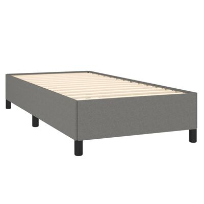 vidaXL Bed Frame Dark Grey 106x203 cm King Single Size Fabric