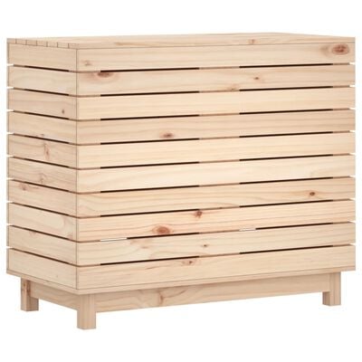 vidaXL Laundry Basket 88.5x44x76 cm Solid Wood Pine