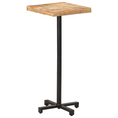 vidaXL Bar Table Square 50x50x110 cm Rough Mango Wood