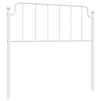 vidaXL Metal Headboard White 107 cm