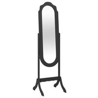 vidaXL Free Standing Mirror Black 46x48x164 cm