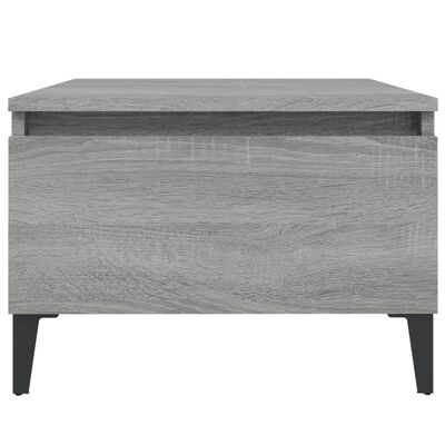 vidaXL Side Table Grey Sonoma 50x46x35 cm Engineered Wood