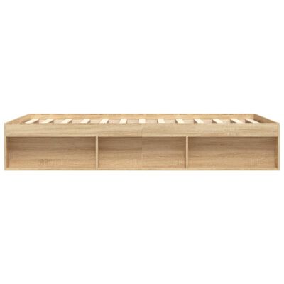 vidaXL Bed Frame without Mattress Sonoma Oak 150x200 cm King Size