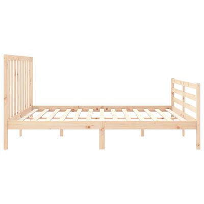 vidaXL Bed Frame without Mattress Super King Size Solid Wood Pine