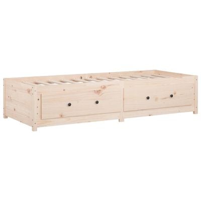 vidaXL Day Bed without Mattress 90x190 cm Single Solid Wood Pine