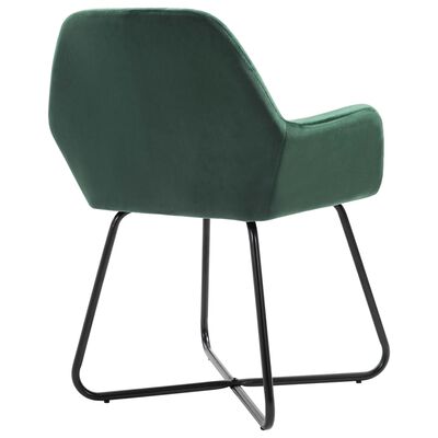 vidaXL Dining Chairs 4 pcs Green Velvet